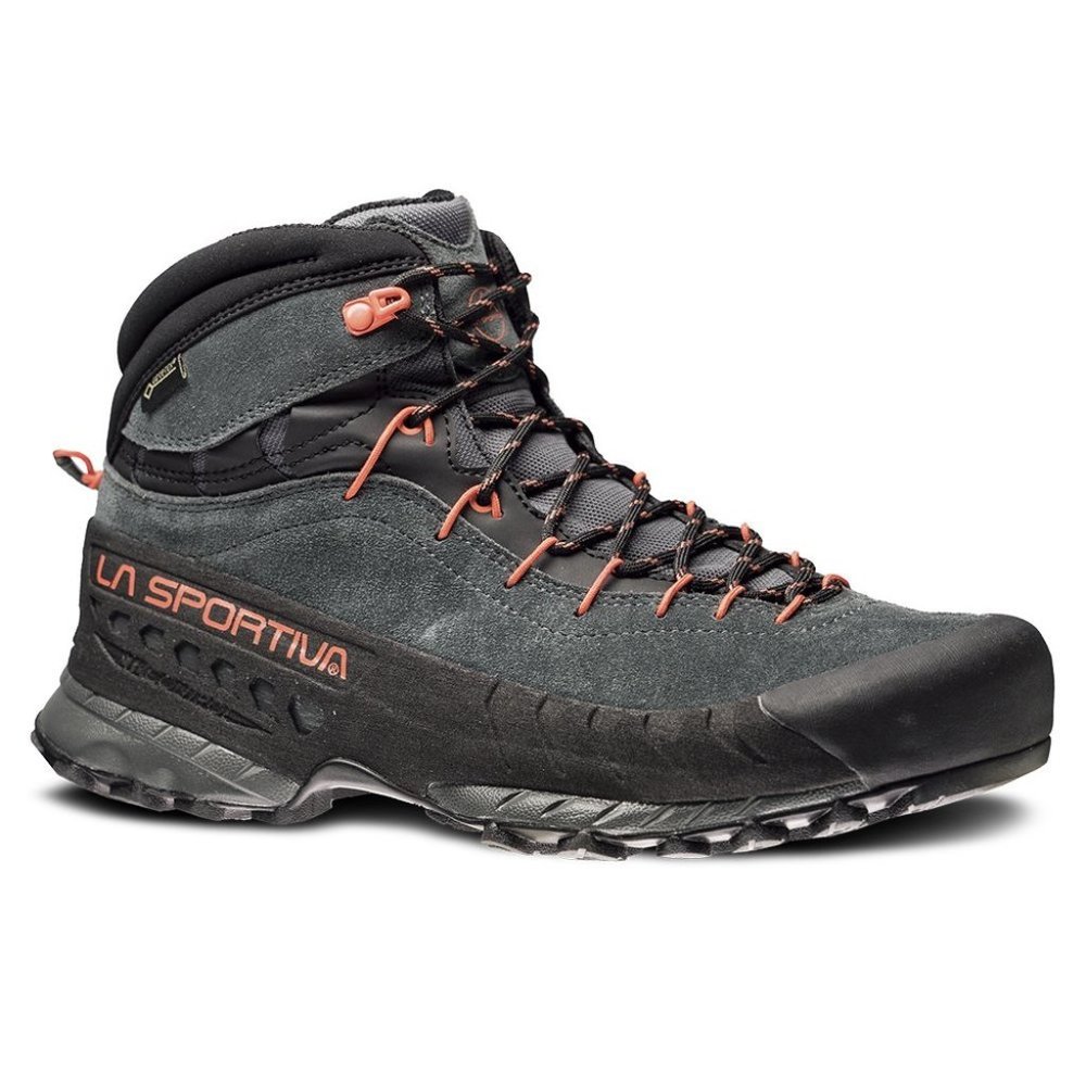 Men's La Sportiva TX4 Mid GTX Boot Size 8.5 or 41, Carbon/Flame